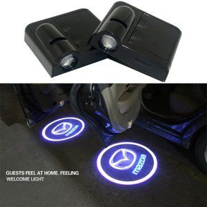 4x PCs Car Logo LED Welcome Light Wireless LED Shadow Projector Car Door Laser K